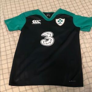 Kids Rugby Shirt - Black and Green